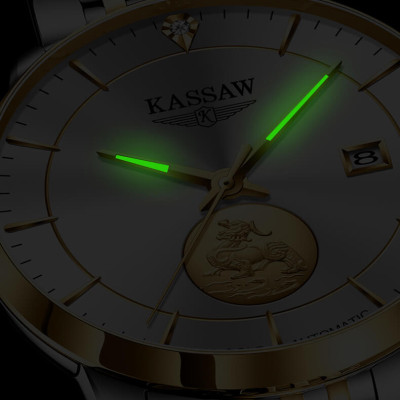 Đồng hồ nam chính hãng KASSAW K666-2 (Mạ vàng 24k)