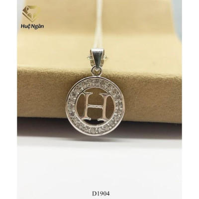 Dây chuyền bac Ý 925 Huệ Ngân - H Heart Biểu tượng trái tim D1904