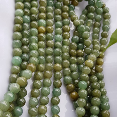 Vòng Chuỗi đeo Cổ hay niệm 108 hạt charm bi kiểu màu vàng Đá cẩm thạch tự nhiên Chuỗi cổ hạt size 7mm xanh ngọc dầu bóng mượt đẹp nữ đeo cổ nhẹ nhàng mát của đá tự nhiên tâm bình yên Món quà tặng Mẹ và người thân ý nghĩa và cho chính bản thân mình ạ