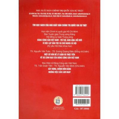Sách - Nâng Cao Năng Lực Cầm Quyền Của Đảng Cộng Sản Việt Nam Đáp Ứng Yêu Cầu Tình Hình Mới - NXB Chính Trị Quốc Gia