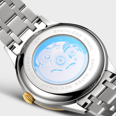 Đồng Hồ Nam I&W Carnival 570G Chính Hãng Full Box Chống Nước Kính Chống Xước Dây Thép Cao Cấp BH24T (Máy Cơ Tự Động)