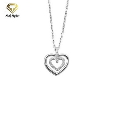 Dây chuyền bạc Ý 925 Huệ Ngân - Tim xinh PP1637