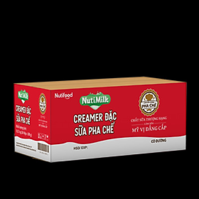 Thùng 12 hộp  Creamer đặc Sữa pha chế có đường nguyên liệu không thể thiếu trong làm bánh Nuti 1284g TH.SD01  - Thương Hiệu NUTIFOOD