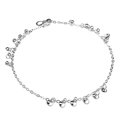 Lắc Chân Nữ Bạc Hiểu Minh LC174S những chiếc chuông nhỏ