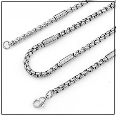 Dây chuyền nam titan cao cấp thời trang inox bọc khoanh chạm họa tiết tròn trangsucpt 4mm PTDCNA162