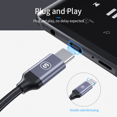 Cáp USB Type C to 3.5mm cao cấp - Hàng Chính Hãng