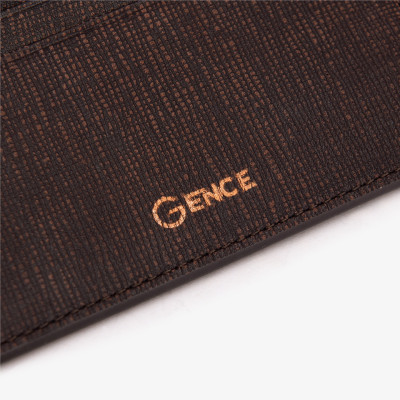 Ví Đựng Thẻ Card Đeo Chìa Khóa Túi Xách GENCE D01 Chật Liệu Da Bò Cao Cấp
