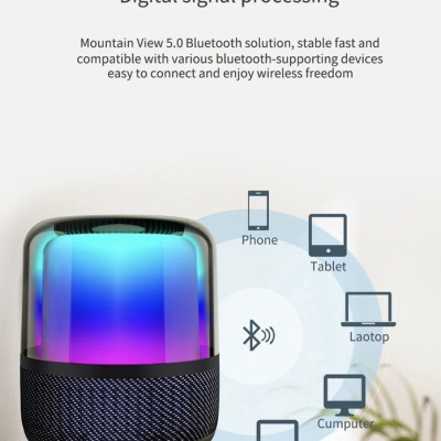 Loa WiWU P50 Max Dành Cho Các Thiết Bị Có Kết Nối Bluetooth Sự Kết Hợp Của 3 Loa Nsfeb Mang Đến Hiệu Ứng Rạp Chiếu Phim Vòm 360 Độ - Hàng Chính Hãng