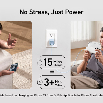 Sạc ANKER 511 Nano Pro 20W A2637 1 cổng USB-C PiQ 3.0 tương thích PD - A2637 - Hỗ trợ sạc nhanh 20W cho iPhone 13 trở lên.