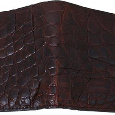 Ví nam da cá sấu BALZIO MWCROC BE W01-BR2