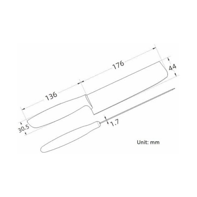 Dao bếp siêu nhẹ Titanium Keith Ti8743