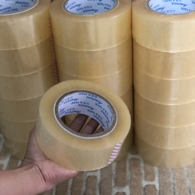 [Xả Kho ] cuộn băng keo trong 200 yard, băng keo dán thùng, băng keo trong, siêu dính, khỗ 4.8 cm