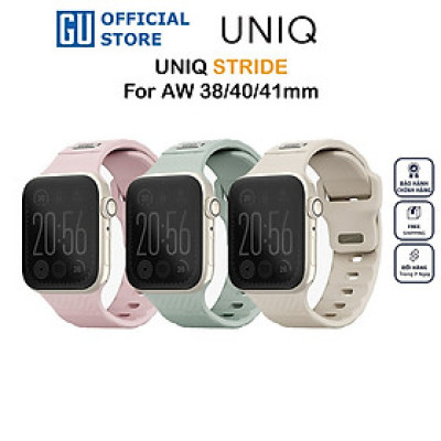 Dây đeo Uniq Stride Fkm Rubber Cho Apple Watch 38/40/41mm Chất Liệu Cao Cấp Cao Su FKM Mang Lại Độ Dẻo Dai Vượt Trội Hàng Chính Hãng