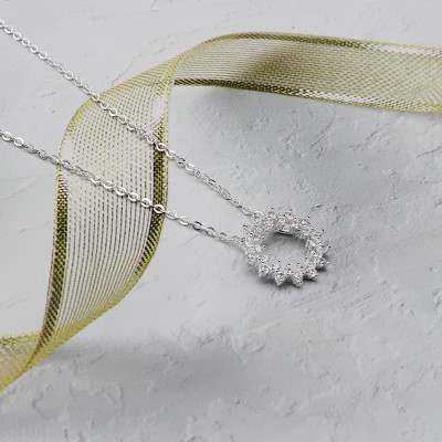 Dây Chuyền Nữ Bạc Huyền Thoại Biển Xanh BẠC HIỂU MINH DMD440