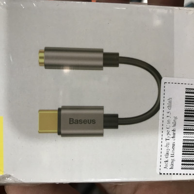 Jack chuyển Type C to 3.5 chính hãng Baseus chính hãng