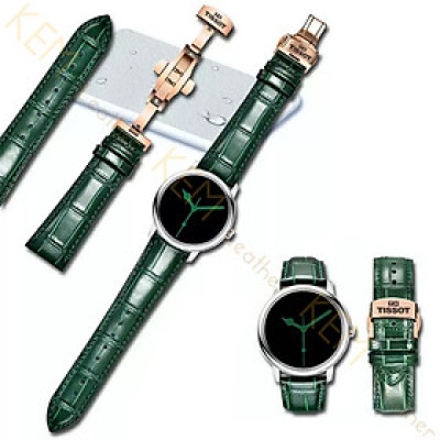 Dây đeo đồng hồ Tissot - Dây Đeo Đồng Hồ Da Cá Sấu Xanh Lá Thay Thế Dành Cho Tissot Size 19/20/21/22mm - Chất Liệu Da Cá Sấu Cao Cấp Tương Thích Tất Cả Các Phiên Bản Đồng Hồ Tissot - Bảo Hành 12 Tháng