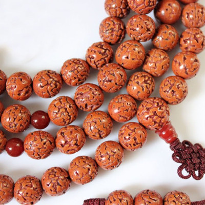 VÒNG CHUỖI 108 HẠT BỒ ĐỀ KIM CANG NEPAL TỰ NHIÊN MÀI NHẴN 12ly