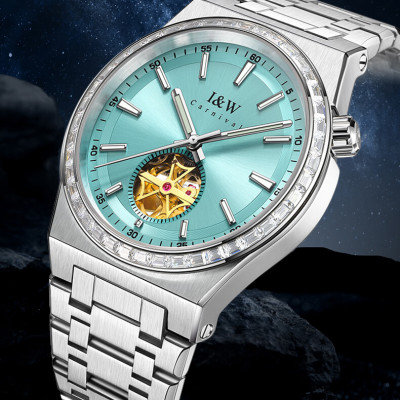 Đồng hồ nam chính hãng IW Carnival IW761G-1 ,kính sapphire,chống xước,chống nước 50m,Bh 24 tháng,máy cơ (automatic)