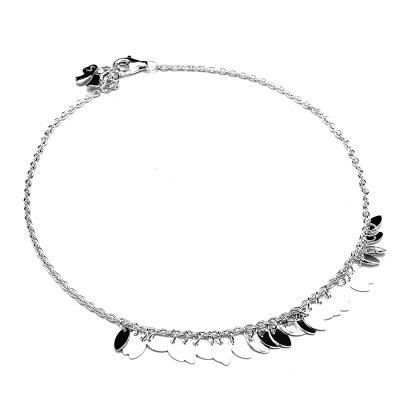 Lắc Chân Nữ Bạc Hiểu Minh LC086 bạc ý