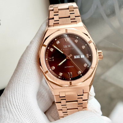 Đồng Hồ Nam I&W Carnival 751G Chính Hãng Full Box Chống Nước Kính Chống Xước Dây Thép 316L BH 5 Năm