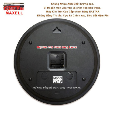 Đồng Hồ EASTAR KIM TRÔI Viền Mỏng Số nổi 3D có DẠ QUANG và NHIỆT ẨM KẾ Tự Động – Tặng Pin Maxell - Bảo Hành 1 Năm