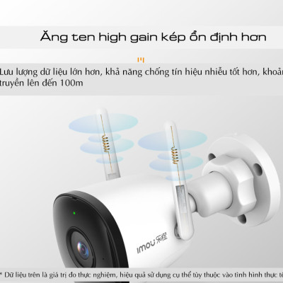 Camera IP ngoài trời IMOU BULLET 2C F22P F42P Full HD Wifi Hotspot, chống nước - Hàng chính hãng