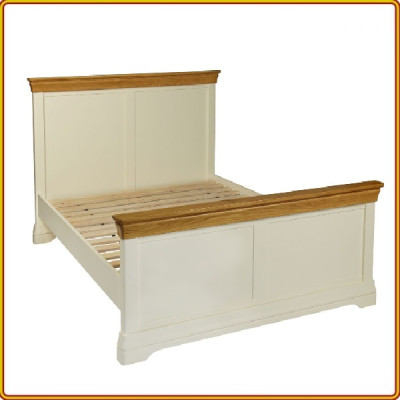 Giường ngủ gỗ sồi Juno sofa màu tự nhiên 215 x 195 x 105cm 