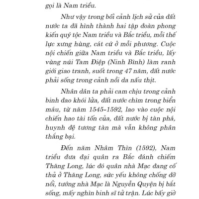 Trịnh - Nguyễn Phân Tranh Chia Cắt Hai Miền Đất Nước
