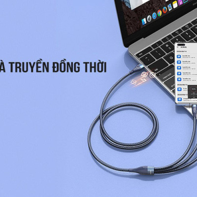 Cáp sạc đa năng 5A Remax 3in1 RC-199TH sạc nhanh siêu tốc max 40W- Hàng chính hãng