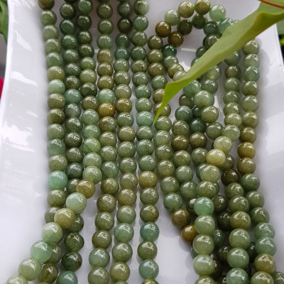 Vòng Chuỗi đeo Cổ hay niệm 108 hạt charm bi kiểu màu vàng Đá cẩm thạch tự nhiên Chuỗi cổ hạt size 7mm xanh ngọc dầu bóng mượt đẹp nữ đeo cổ nhẹ nhàng mát của đá tự nhiên tâm bình yên Món quà tặng Mẹ và người thân ý nghĩa và cho chính bản thân mình ạ