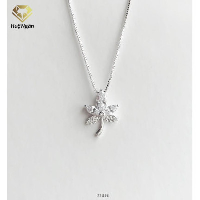 Dây chuyền bạc 925 Huệ Ngân - Lá phong đẹp PP1596