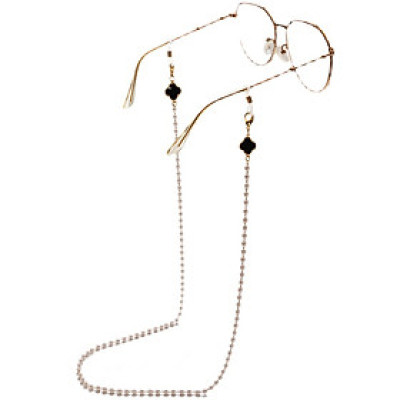 Dây đeo gọng kính cỏ 3 lá đen may mắn quà tặng đặc biệt team 4 mắt phụ kiện kính thời trang siêu hot