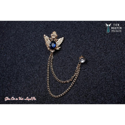 Ghim cài áo - ghim cài vest cưới Ghim đại bàng đính đá đủ màu