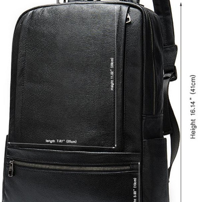 Balo laptop 16inch cao cấp BHM8723 Ba lô nam Da bò thật