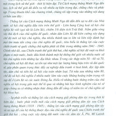 Lịch Sử Thế Giới Hiện Đại 