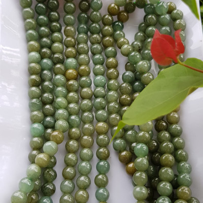 Vòng Chuỗi đeo Cổ hay niệm 108 hạt charm bi kiểu màu vàng Đá cẩm thạch tự nhiên Chuỗi cổ hạt size 7mm xanh ngọc dầu bóng mượt đẹp nữ đeo cổ nhẹ nhàng mát của đá tự nhiên tâm bình yên Món quà tặng Mẹ và người thân ý nghĩa và cho chính bản thân mình ạ