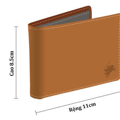 Ví Nam Mini Nhỏ Gọn Cao Cấp, Da Bò PEBBLE Mềm Mại - Bền Bỉ, Chống Xước - Chống Nhăn Tốt, Thiết Kế Đơn Giản, Dáng Ngang - Gập 2, Đựng Tiền và Thẻ ATM Tiện Dụng