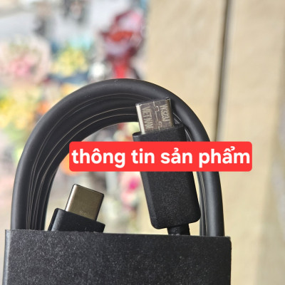 Cáp sạc C-C 5A, 1.8m (Dành cho củ sạc 45W)-hàng chính hãng