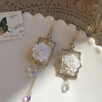 Khuyên tai thời trang nữ Hình hoa Rose Hàn Quốc