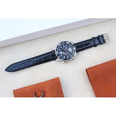 Dây đồng hồ da bò chống nước cao cấp chốt thông minh