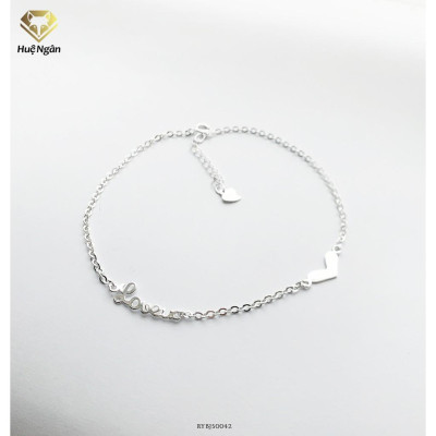 Lắc chân bạc Ý 925 Huệ Ngân - Love in Love RYBJ50042