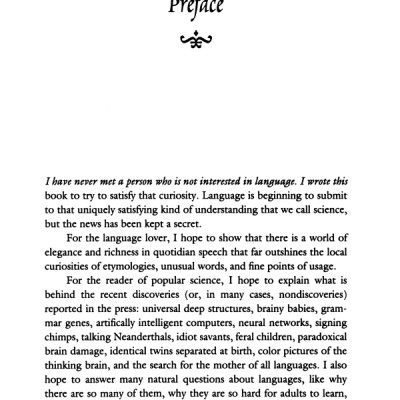The Language Instinct: How the Mind Creates Language (P.S.)