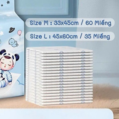 [Bán Lẻ] TẤM LÓT CHỐNG THẤM MOLLI DÙNG 1 LẦN CHO MẸ SAU SINH VÀ BÉ SƠ SINH, TẤM LÓT THAY TÃ