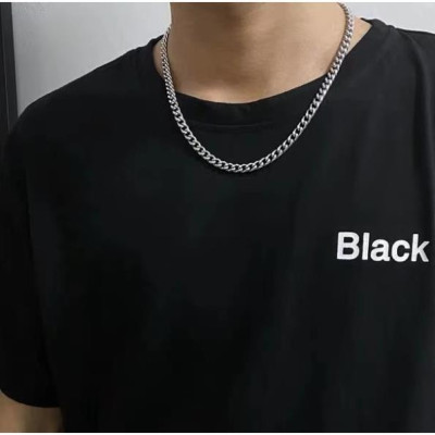 Vòng Cổ Nam Nữ Dây Chuyền Cuban Basic Chuỗi Trơn Bản Lớn 5 7 9mm HipHop Thời Trang trangsucpt