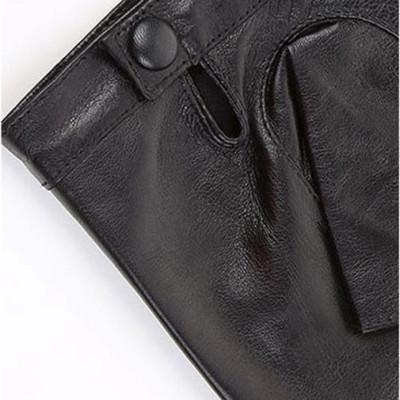 Găng tay nam hở ngón BHY5293 Găng tay phượt, da cừu thật. thoái mái lái xe.