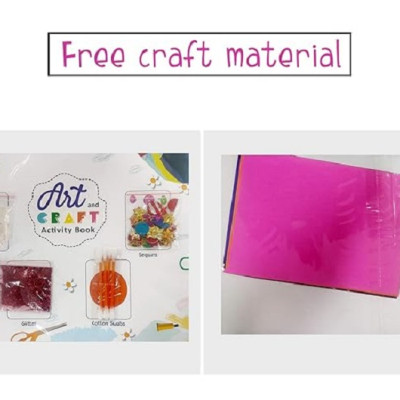 Art and Craft Activity Book 2 for 5-6 Year old kids with free craft material