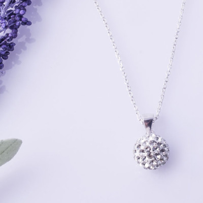 Bộ dây chuyền liền mặt trang sức bạc Ý S925 Bạc Xinh - Bồ công anh PP1158