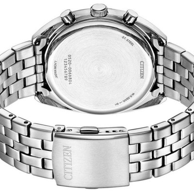 Đồng Hồ Citizen Nam Dây Kim Loại Pin (Quartz) AN8210-56E (42mm) - Mặt Đen