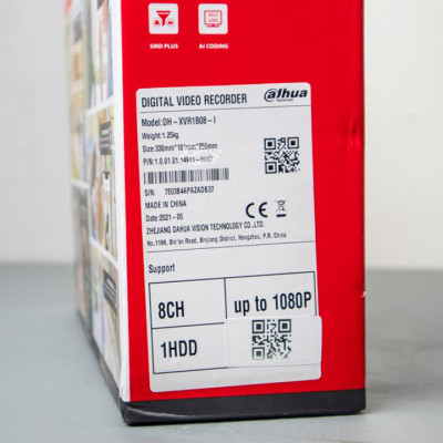 Đầu ghi hình camera 8 kênh 2MP H.265+ AI-Coding Dahua DH-XVR1B08-I hàng chính hãng DSS Việt Nam