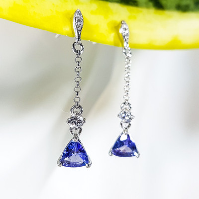 Bông tai đá Tanzanite LAT.186